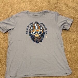 Light Blue Graphic T-Shirt